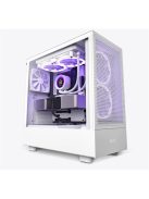 NZXT H5 Flow táp nélküli ablakos ház Fehér