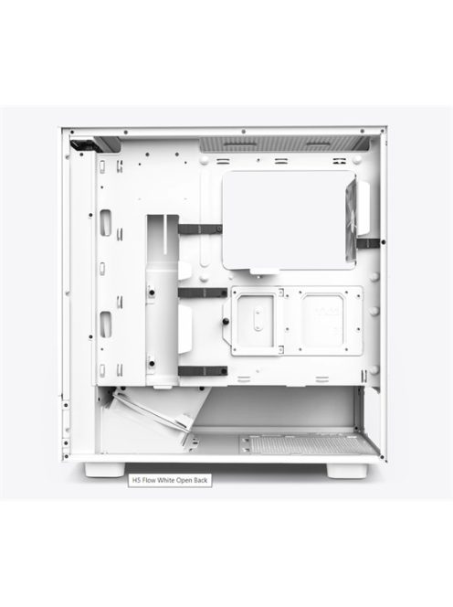 NZXT H5 Flow táp nélküli ablakos ház Fehér