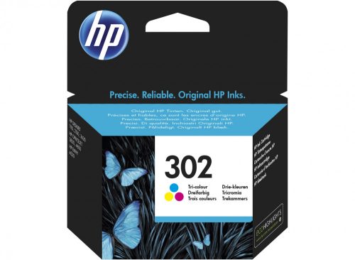 HP F6U65AE (302) színes tintapatron
