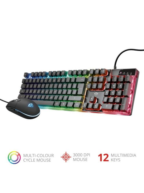 Trust GXT 838 Azor Gaming Combo keyboard & mouseBlack HU