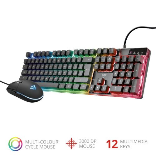 Trust GXT 838 Azor Gaming Combo keyboard & mouseBlack HU