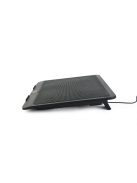 Gembird NBS-1F15-04 Notebook cooling stand Black