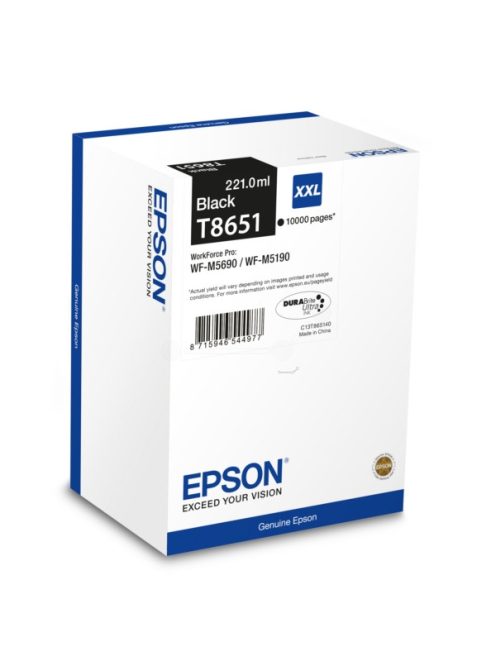 Epson T8651 XXL (10.000 oldal) fekete tintapatron