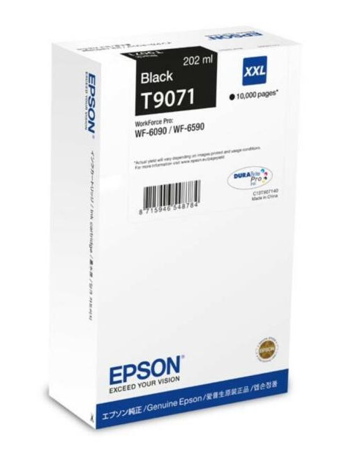 Epson T9071 fekete tintapatron 10K